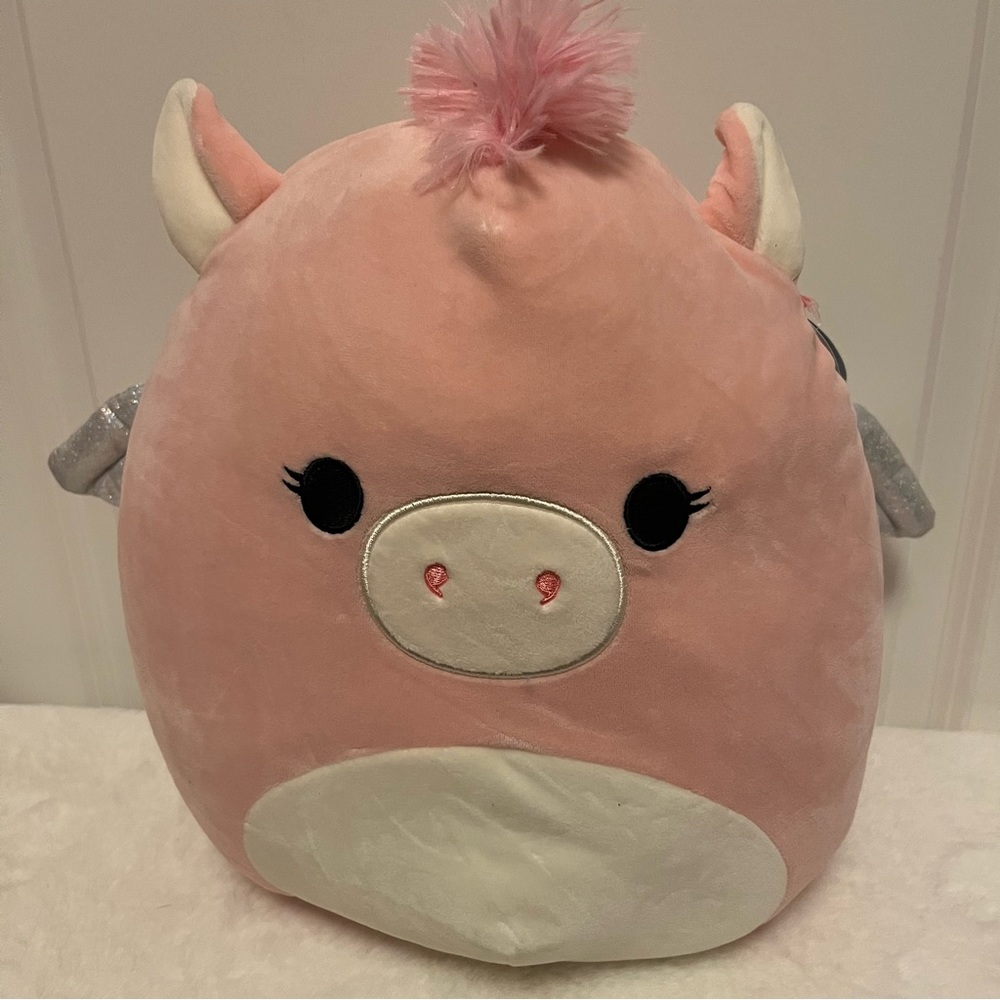Squishmallow Pandora Pink Pegasus, 8” New